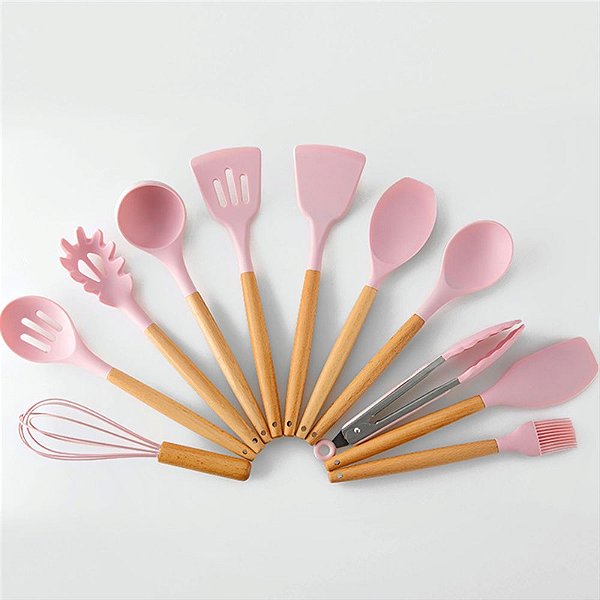 Kit 12 Peças Utensílios De Silicone Cozinha [F102]