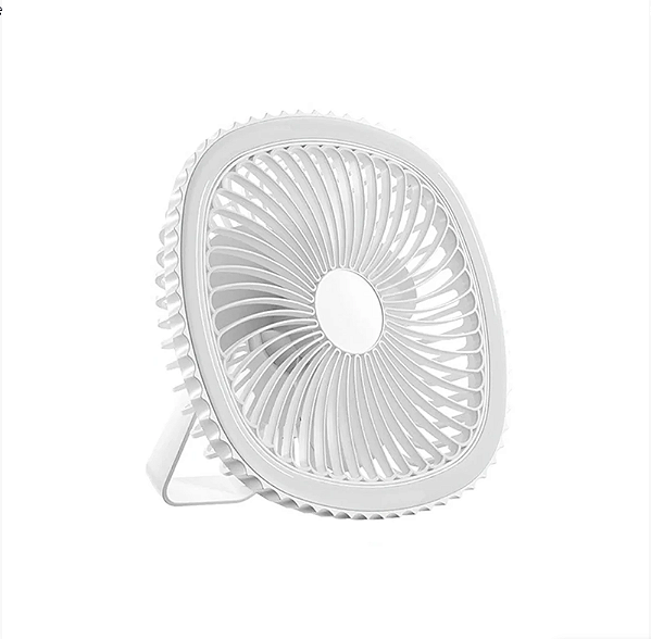 Mini Ventilador De Mesa Luz Ring Light Usb Portátil Potente Silencioso [F102]