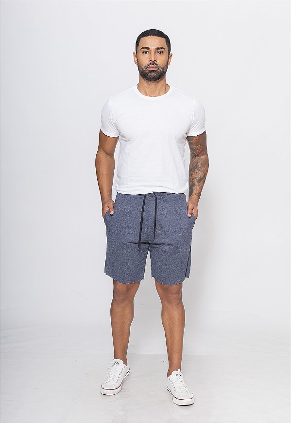 Bermuda Moletom 7884 Azul [F075]