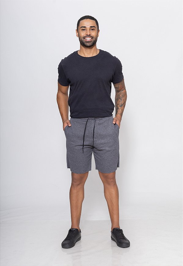 Bermuda Moletom 7884 Chumbo [F075]