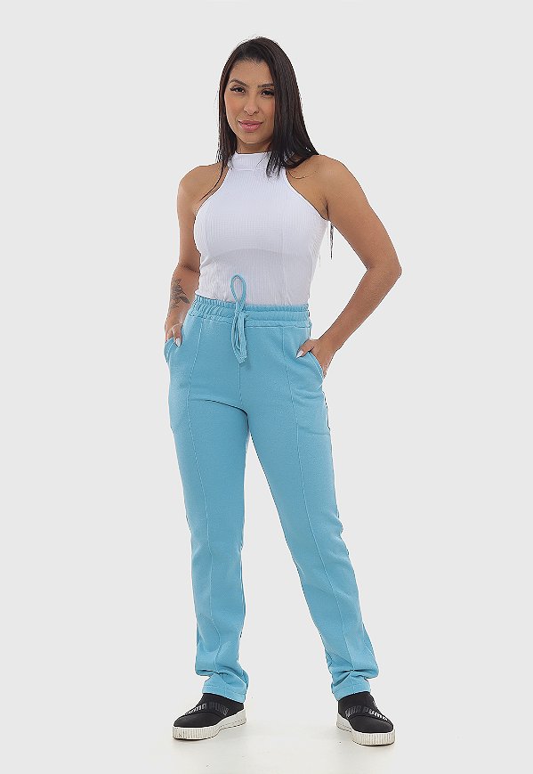 Calça 7860 Ciano Moletom [F075]