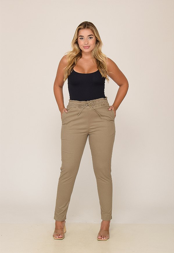 Calça Feminina 7937 Bege Escuro [F075]