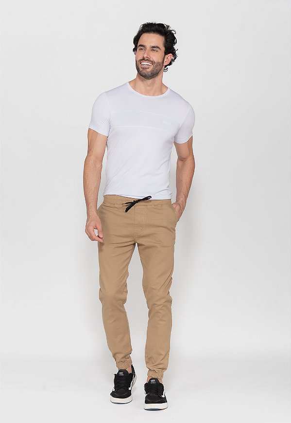 Calça Jogger Macaw 7823 Caqui [F075]