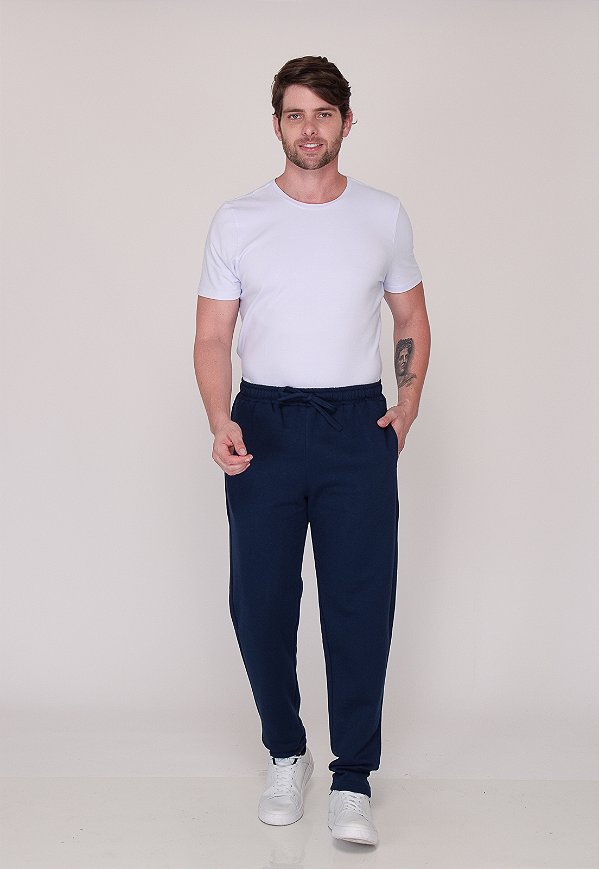 Calça Macaw 7927 Azul Moletom [F075]