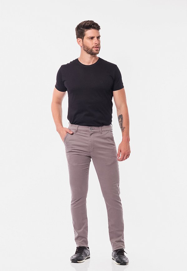 Calça Sarja 7898 Cinza Escuro [F075]