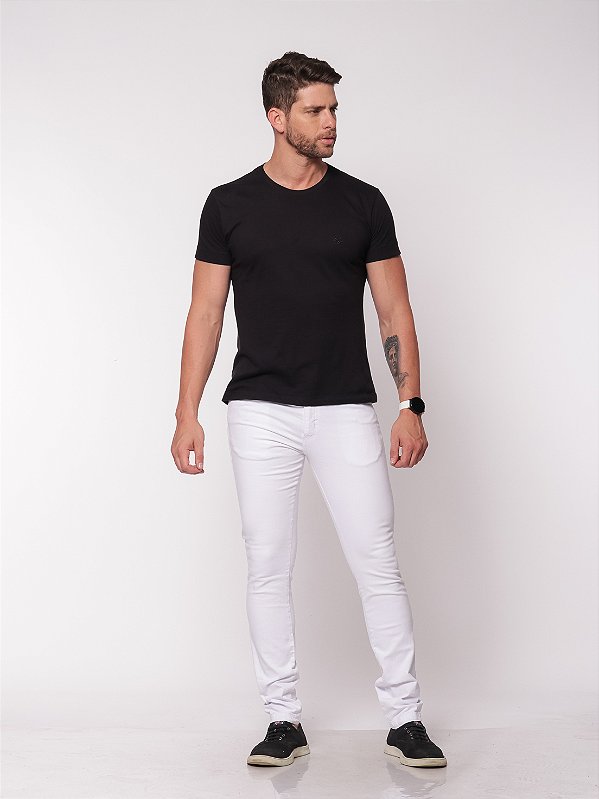 Calça Sarja 7901 Branca [F075]