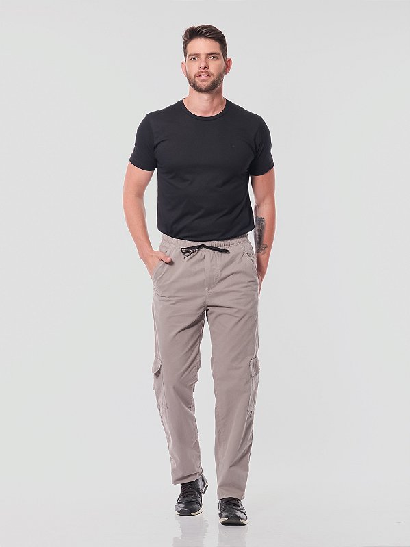 Calça Sarja 7902 Cinza [F075]