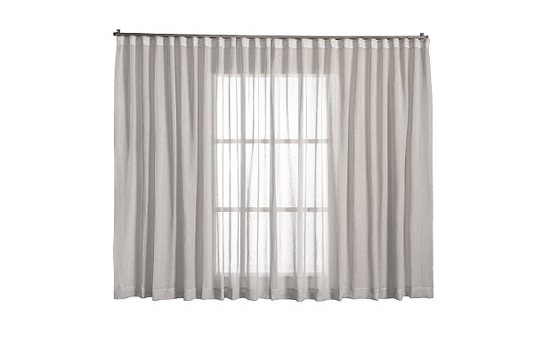 Cortina Linho Tecido 2,80x2,50 Para Trilho Suíço [F122]