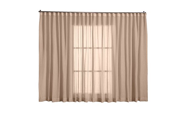 Cortina Linho Tecido 2,80x2,50 Para Varão Simples [F122]