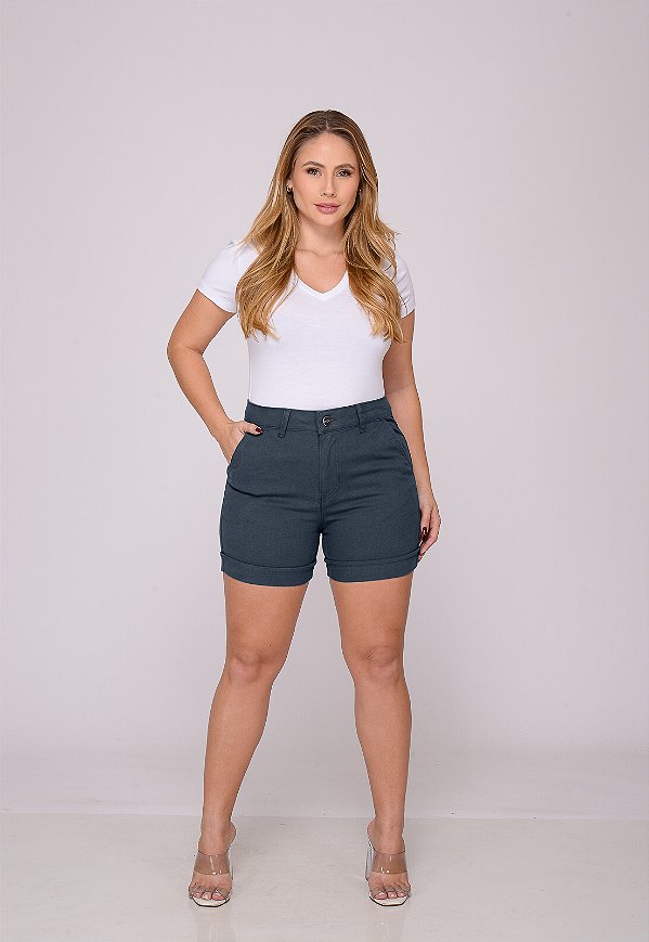 Shorts Feminino 7925 Grafite [F075]