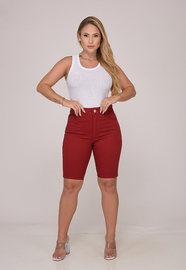 Bermuda Feminina 7883 Red [F075]