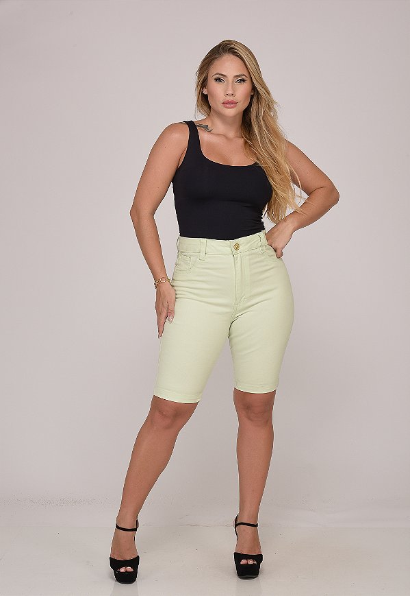 Bermuda Feminina 7883 Verde Primavera [F075]