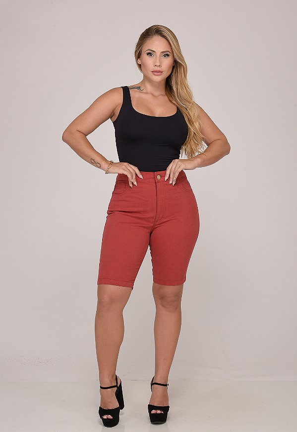 Bermuda Feminina 7883 Vermelho Goya [F075]