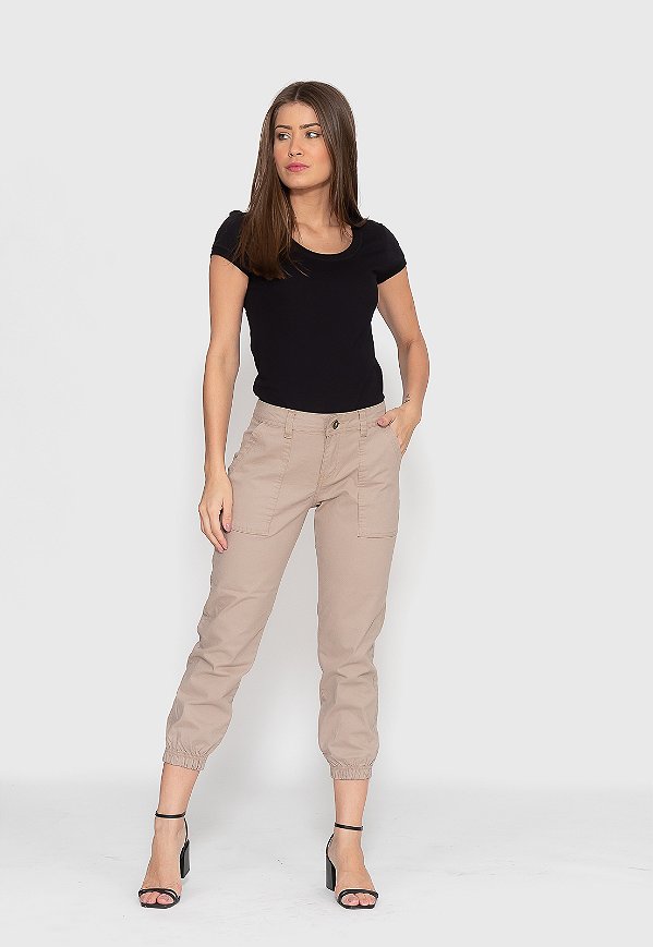 Calça 7875 Bege Bella Canvas [F075]