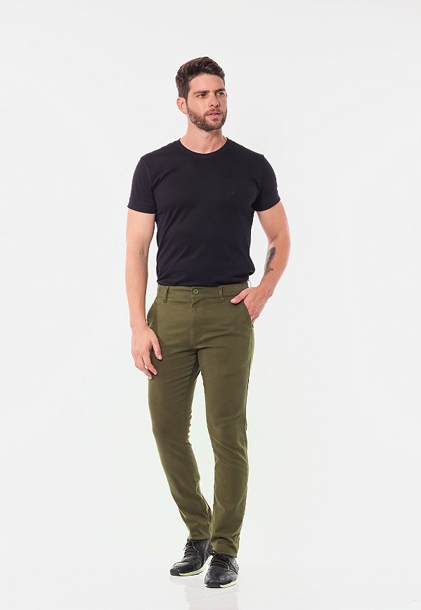 Calça Sarja 7898 Verde [F075]