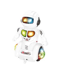 Brinca Brilha Robô Branco -com Luz (1 Unidade) [F130]