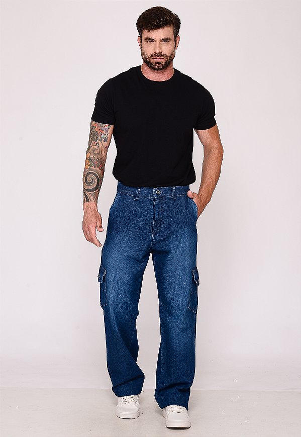 Calça Cargo Macaw 7944 Jeans [F075]