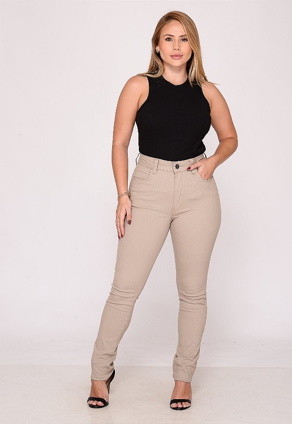 Calça Feminina 7951 Bege Escuro [F075]
