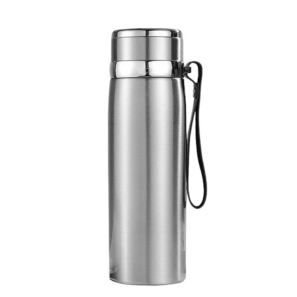 Garrafinha Térmica Açoinox 1l água Gelada Quentecor:prateado [F102]