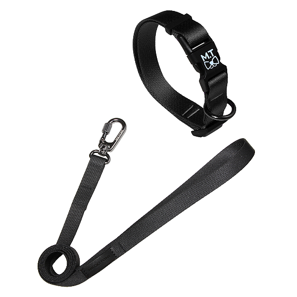 Kit - Coleira + Guia – Elegance  - Tamanho P [F117]