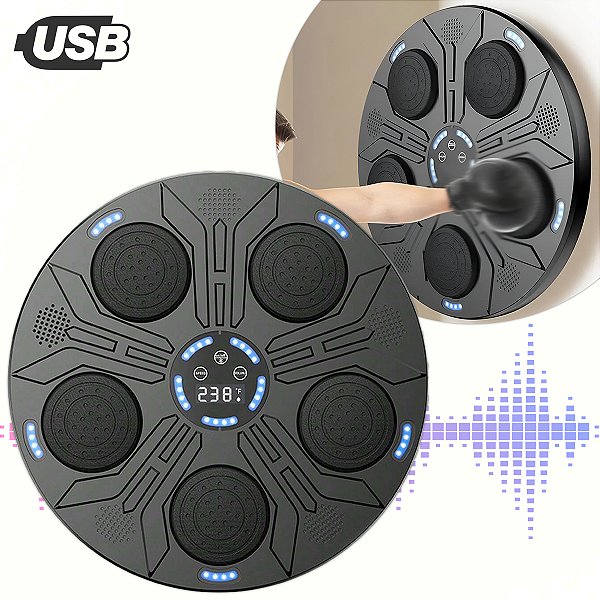 Maquina Boxe Musical Eletrônico Inteligente Academia [F102]