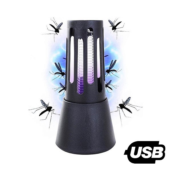 Abajour Armadilha Mata Mosquito Pernilongo Inseto Mosca Led Usb [F102]