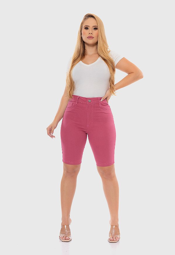 Bermuda Feminina 7883 Rosa [F075]
