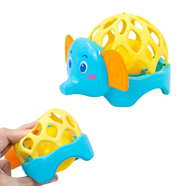 Brinquedos Bebes Chocalho Baby Macio Animais:elefante [F102]