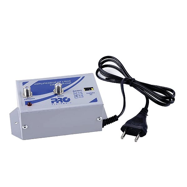 Amplificador De Linha Vhf/uhf 30db  Pqal-3000  Proeletronic [F086]