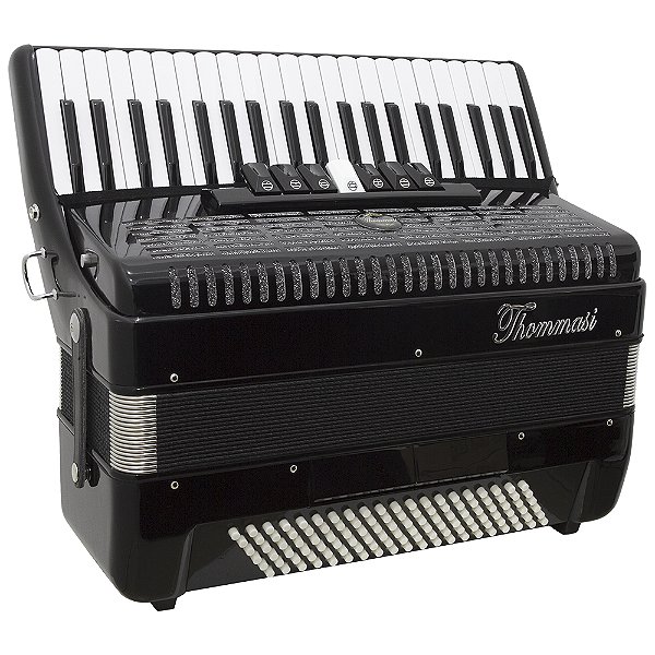 Acordeon 120 Baixos 41 Teclas Ta 12009 Preto Thommasi [F097]