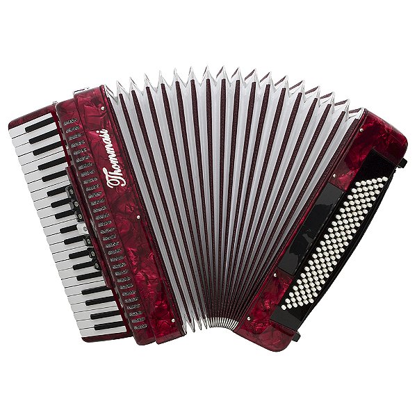 Acordeon 120 Baixos 41 Teclas Ta 12009 Vermelho Thommasi [F097]
