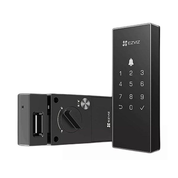 Fechadura Digital Dl03 Ezviz Black - Senha Wifi Alexa E App [F118]