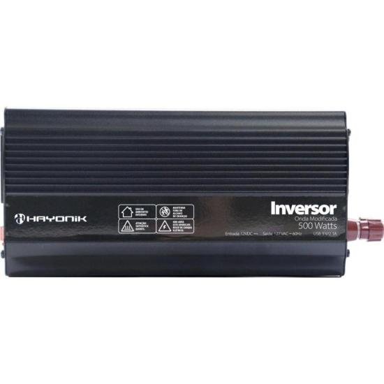Inversor de Onda Modificada Hayonik MSW1105 500W 12V/127V USB [F003]