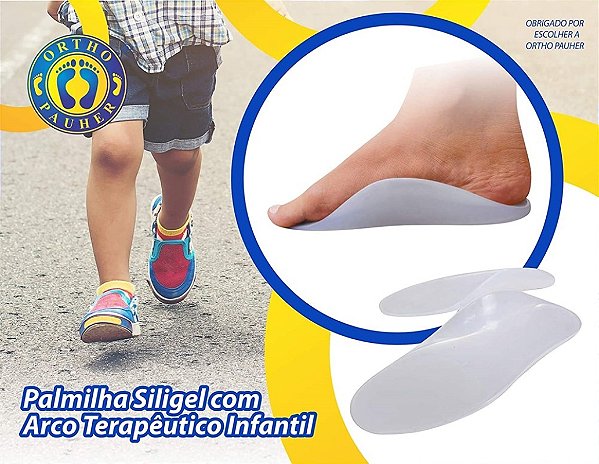 Palmilha Siligel C/ Arco Terapeutico Infantil 21/22 Ortho Pahuer 8000i [F132]