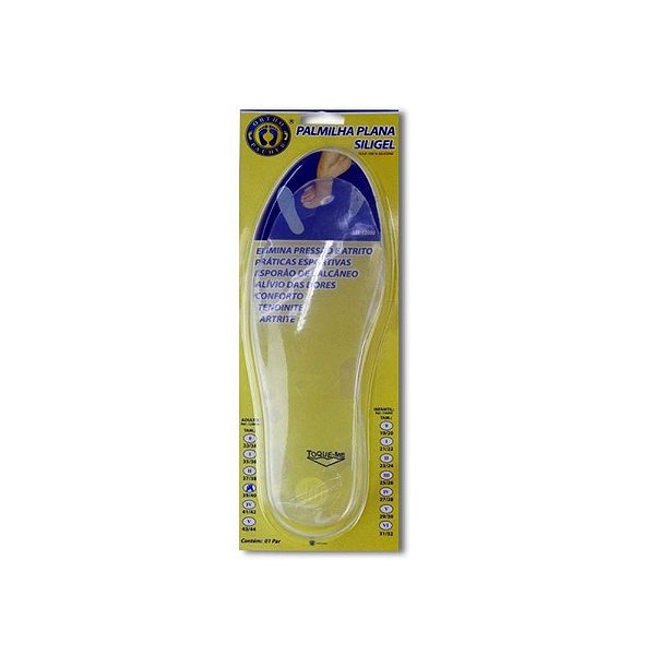 Palmilha Plana Siligel Infantil 27/28 Ortho Pahuer 12000i [F132]