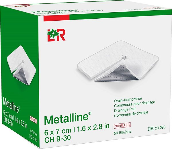 Curativo Aluminizado Para Traqueostomia Lohmann & Rauscher Metalline 8 X 9 Cm 1un [F132]