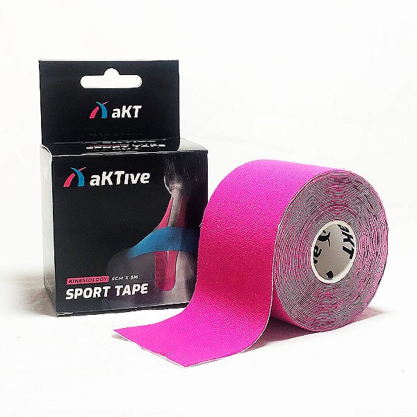 Fita Kinesio Aktive Sport 5 Cm X 5 Mts Rosa [F132]