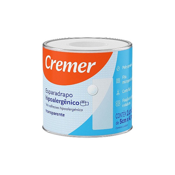 Esparadrapo Transparente 2.5cmx4.5m Cremer [F132]