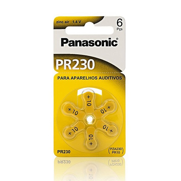 Pilha/bateria Auditiva Pr-230 C/ 6 Panasonic [F132]