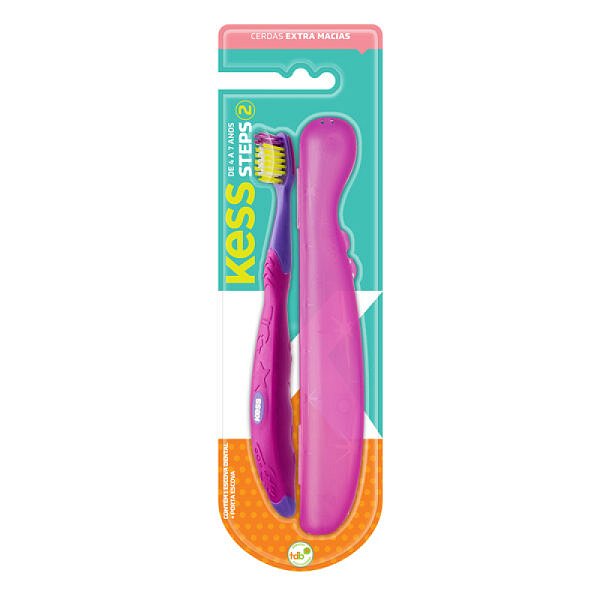 Escova Dental Steps 2 Com Estojo 2041 Kess [F132]