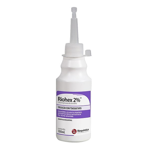 Clorexidina Degermante 2% 100 Ml 1un Riohex Rioquimica [F132]