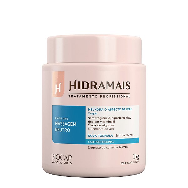Creme Massagem Neutro 1kg Hidramais [F132]