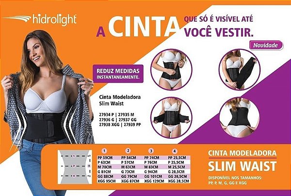 Cinta Modeladora Slim Waist G Hidrolight H77_3 [F132]