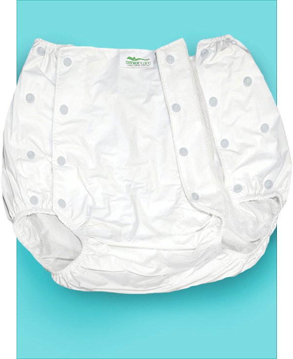 Calça Plastica Standard Com Botao (branco) Tam P 40/42 - Senior Care [F132]