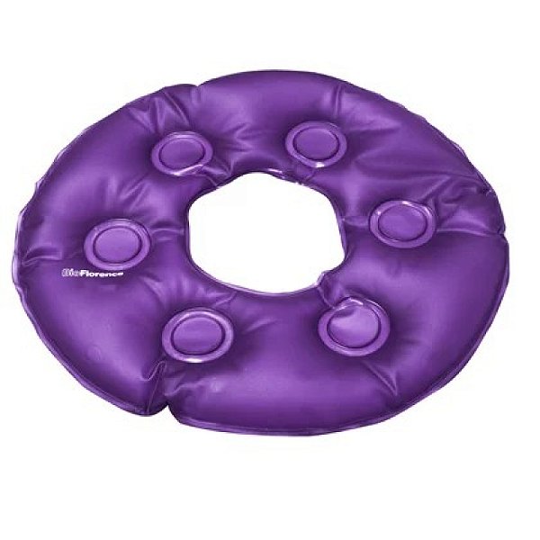 Almofada Ortopedica Redonda Com Orificio Gel Caixa De Ovo Bioflorence [F132]