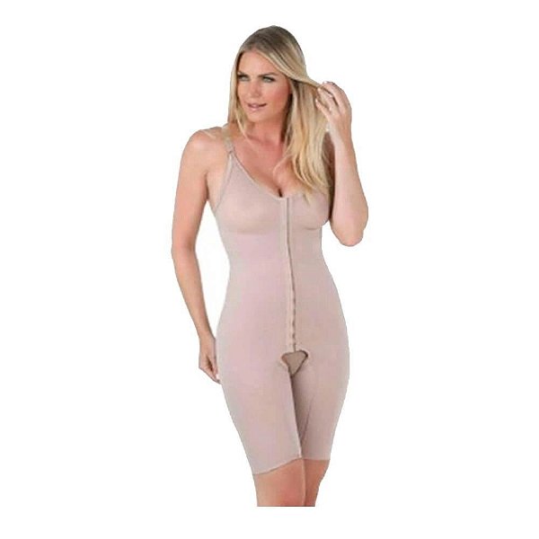 Cinta Modeladora Pós Cirurgica Com Pernas G Chocolate 60402 New Form [F132]