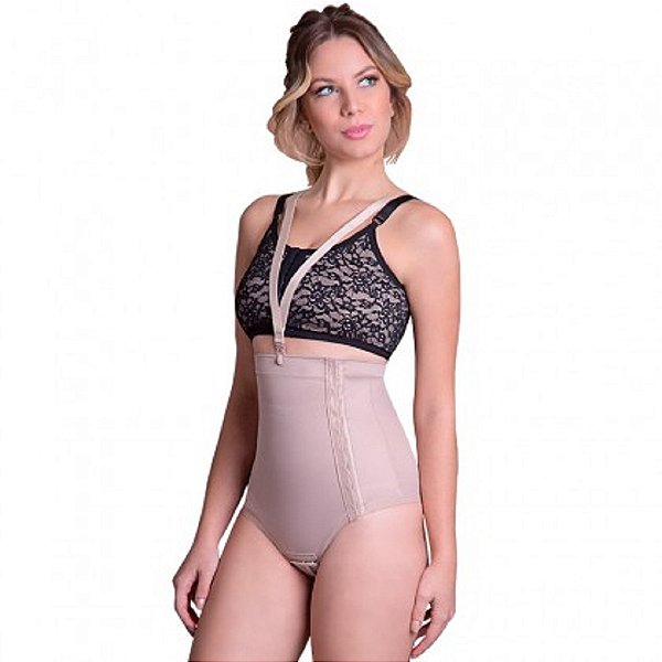 Cinta Calça Pos Cirurgica Com Reforço Abdominal P Chocolate 60608 New Form [F132]