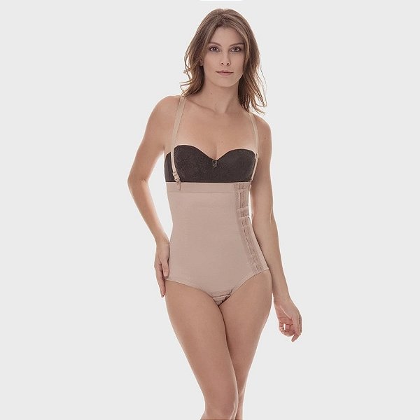 Cinta Calça Pos Cirurgica Com Reforço Abdominal Gg Chocolate 60608 New Form [F132]