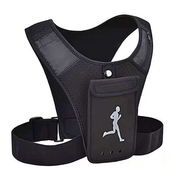 Colete Refletivo Esportivo Para Corrida Com Suporte E Bolso [F102]