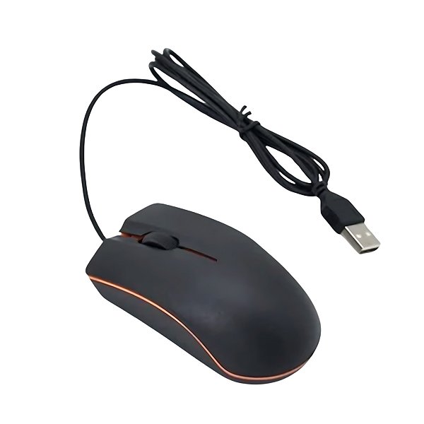 Mouse óptico Básico Com Fio Usb Lehmox Ley-1512 Cor:preto [F102]